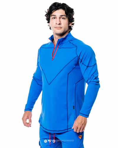 SUPERMAN Kryptonian Armor 1/4 Zip Long Sleeve