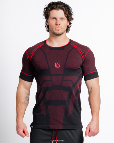 DAREDEVIL Super Suit™ Compression Short Sleeve - Midnight Black