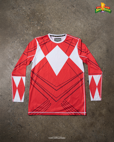 Red Ranger Long Sleeve MMA Rash Guard