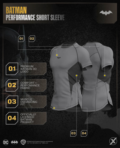 BATMAN Performance Short Sleeve - Gotham Grey
